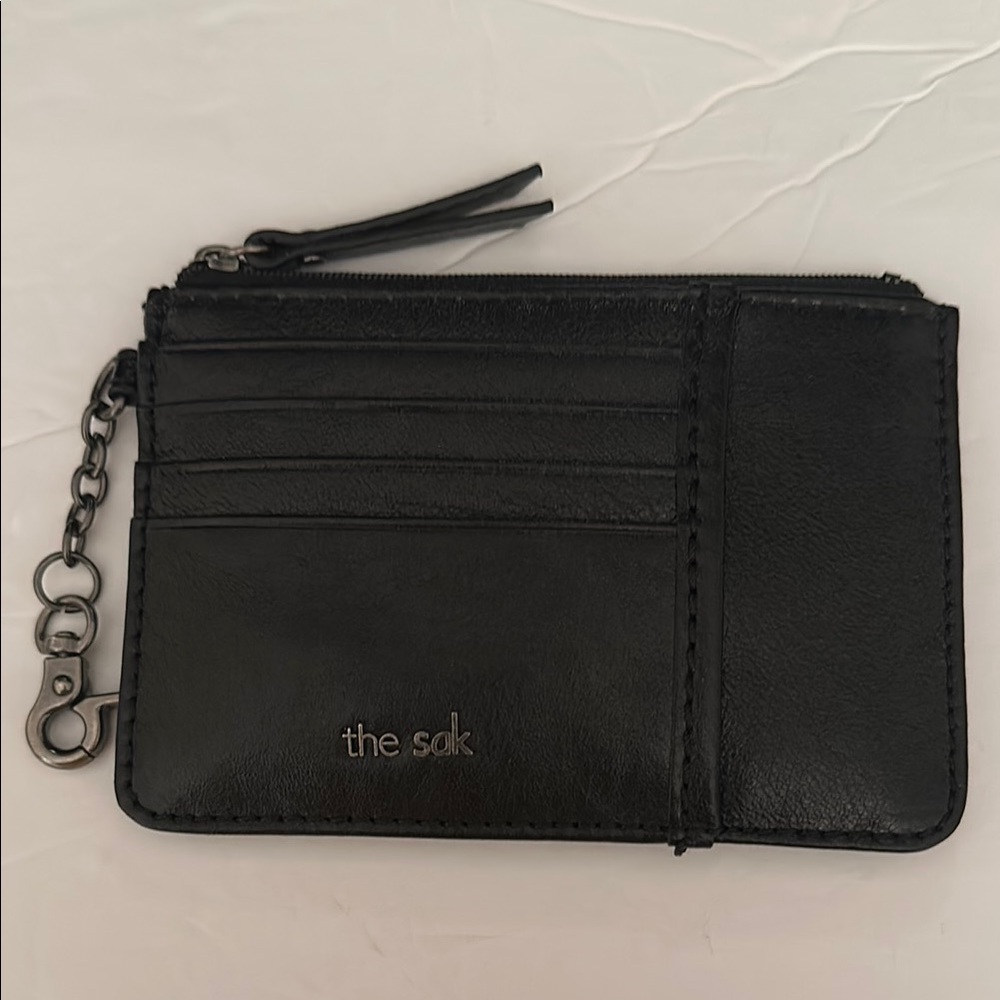 The Sak Iris Black Leather Card Wallet